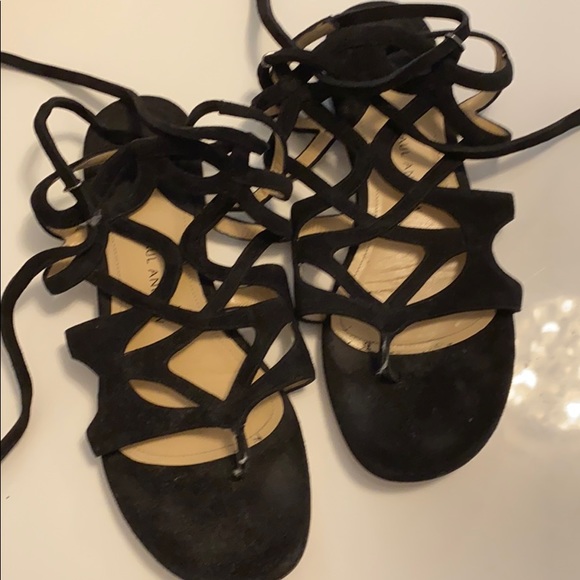 Paul Andrew Shoes - Paul Andrew suede tie up sandals